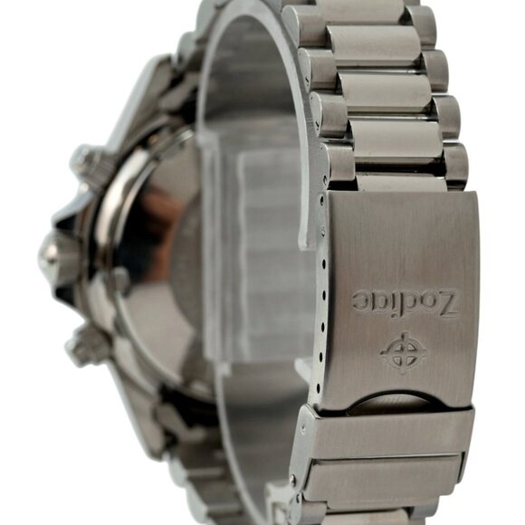 Zodiac 40mm Men's Red Dot Chronograph Valjoux 7750 Automatic Watch - Picture 3 of 8